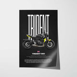 Trident 660 Motorcycle Poster