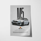 M5 F10 Car Poster