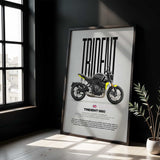 Trident 660 Motorcycle Poster