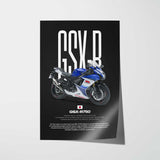 2016 GSX-R750 Motorcycle Poster