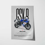 2016 GSX-R750 Motorcycle Poster