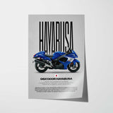 2008-2020 GSX1300R Hayabusa Motorcycle Poster