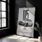 M5 F10 Car Poster