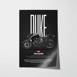 2018 790 Duke Motorcycle Poster