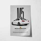 M5 Competition (F10) Car Poster