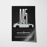 M5 Competition (F10) Car Poster
