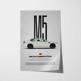 M5 Competition (F10) Car Poster