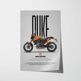 2017 690 Duke Motorcycle Poster