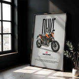 2017 690 Duke Motorcycle Poster