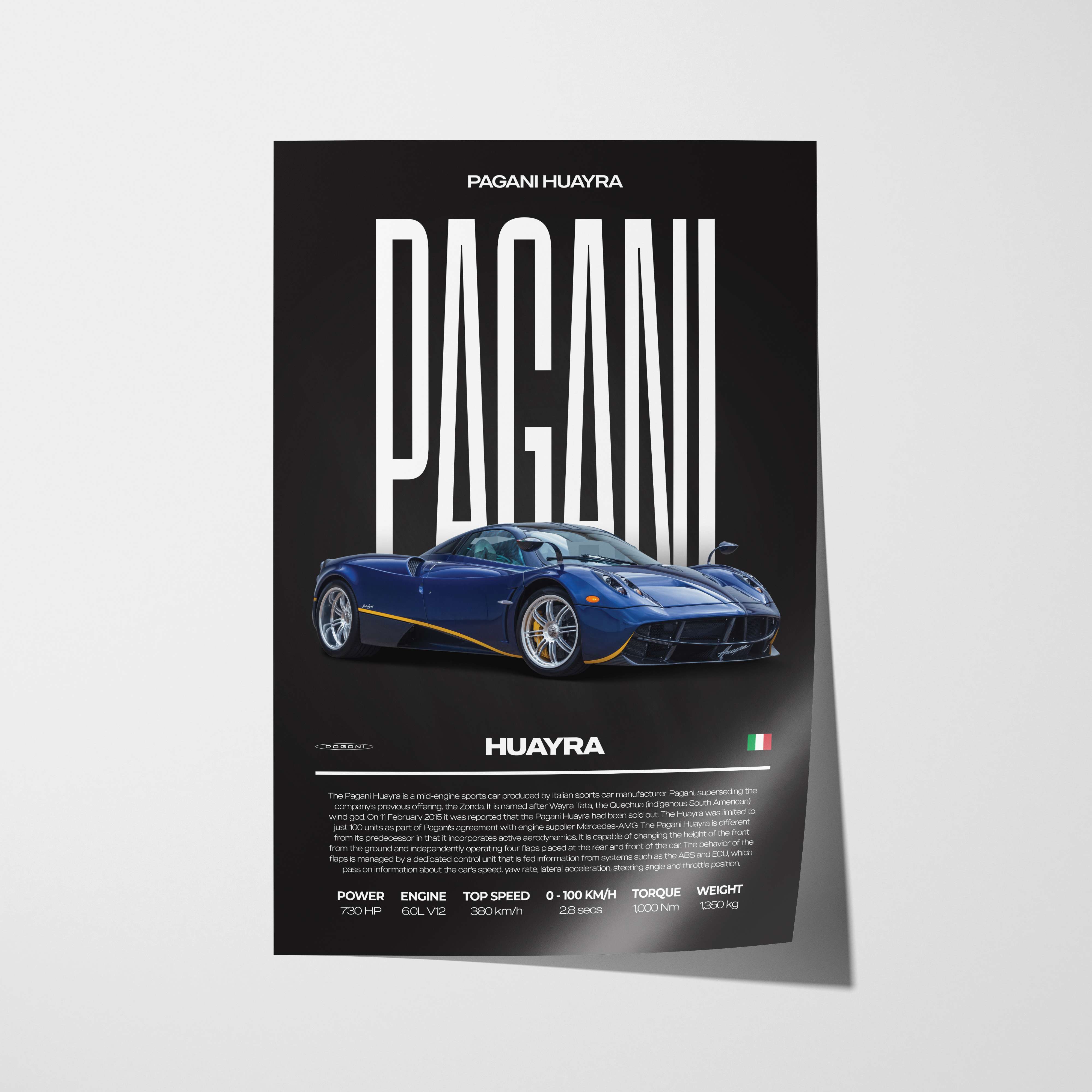 Pagani Huayra Poster