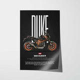 2017-2018 690 Duke R Motorcycle Poster