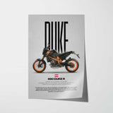 2017-2018 690 Duke R Motorcycle Poster