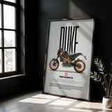 2017-2018 690 Duke R Motorcycle Poster