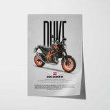 2017-2018 690 Duke R Motorcycle Poster