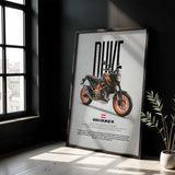 2017-2018 690 Duke R Motorcycle Poster
