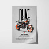 890 Duke R Motorcycle Poster