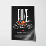 2020-2023 1290 Super Duke R Motorcycle Poster