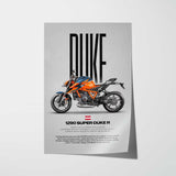 2020-2023 1290 Super Duke R Motorcycle Poster