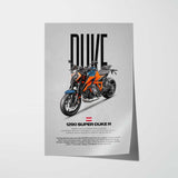 2020-2023 1290 Super Duke R Motorcycle Poster
