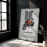 2020-2023 1290 Super Duke R Motorcycle Poster