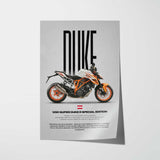 2016 1290 Super Duke R Special Edition Motorcycle Poster