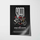 2024 Speed Triple 1200 RS Motorcycle Poster