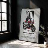 2024 Speed Triple 1200 RS Motorcycle Poster