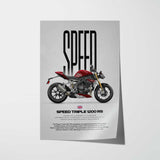 2024 Speed Triple 1200 RS Motorcycle Poster