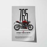 Street Triple 765 RS Motorcycle Poster