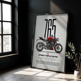 Street Triple 765 RS Motorcycle Poster