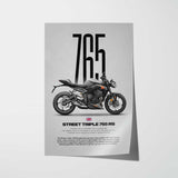 Street Triple 765 RS Motorcycle Poster