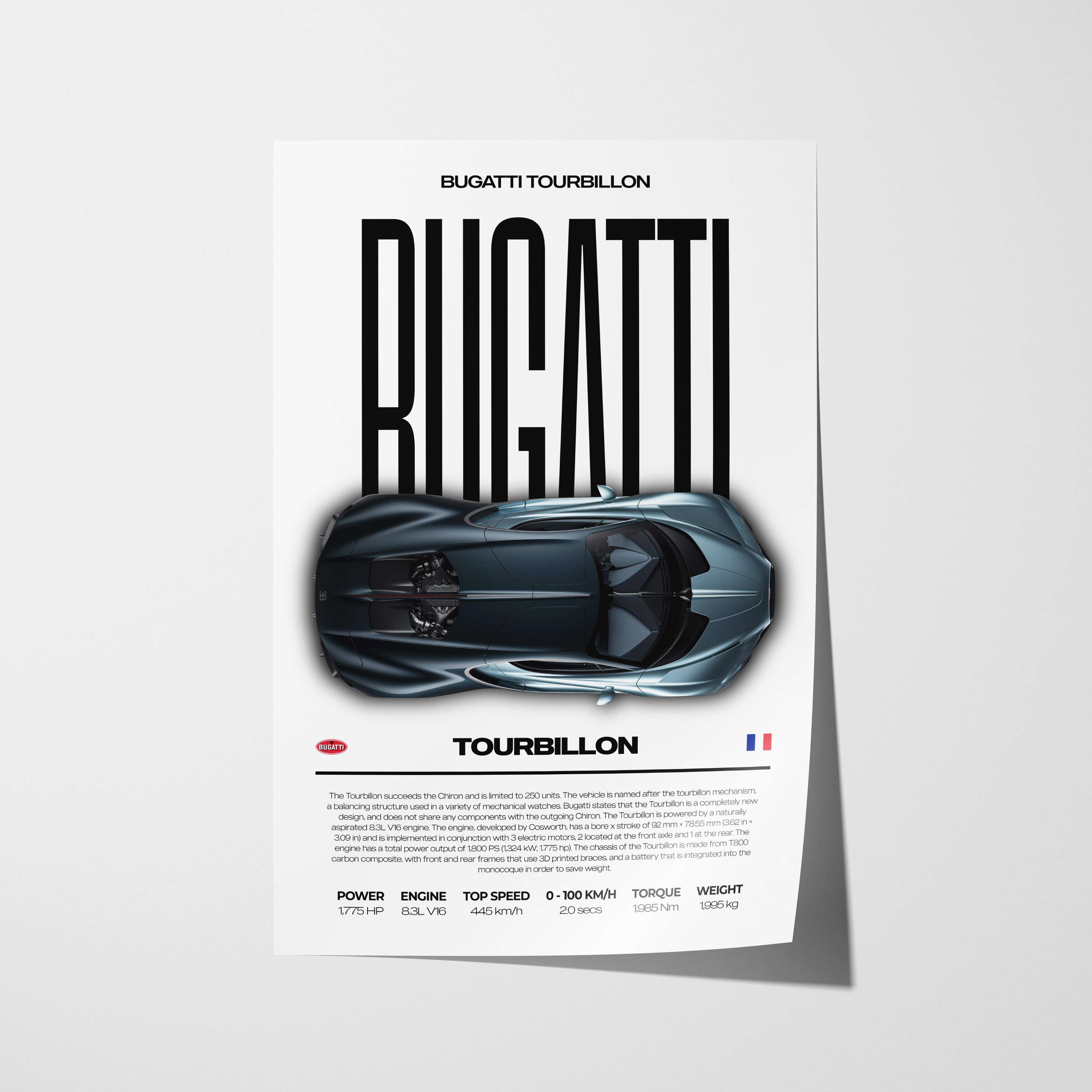 Bugatti Tourbillon Poster