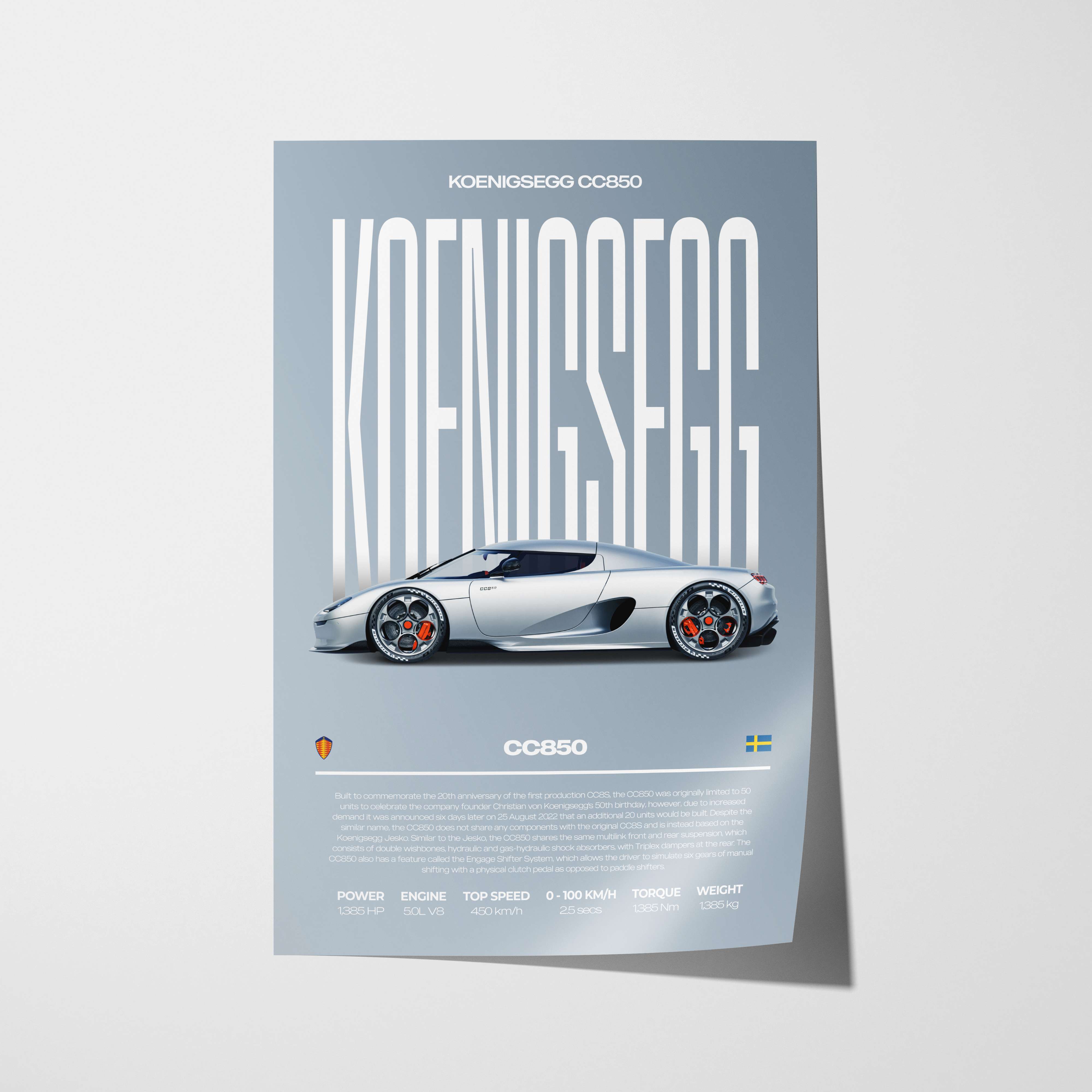 Koenigsegg CC850 Poster