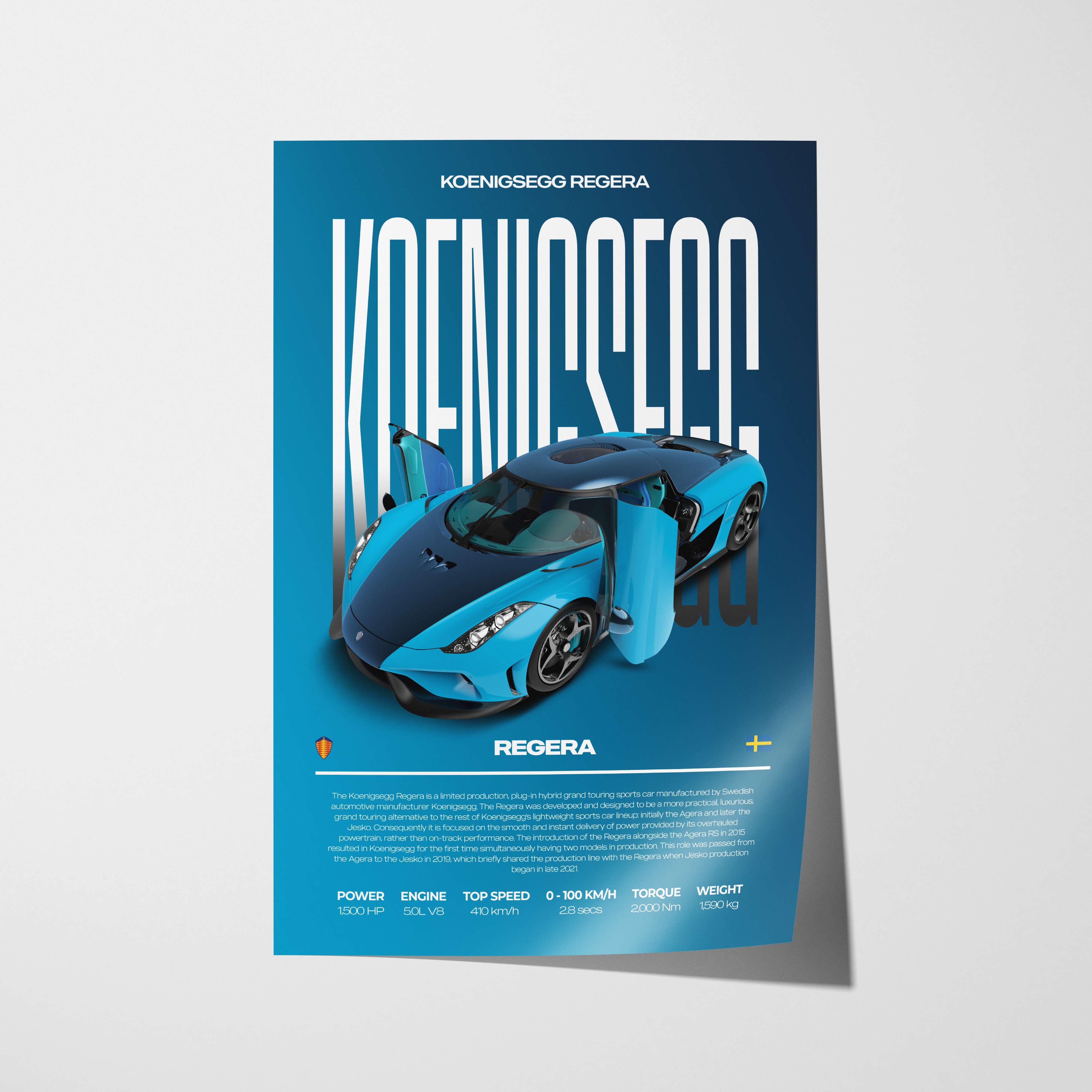 Koenigsegg Regera Poster