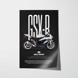 2010 GSX-R600 Motorcycle Poster