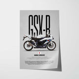 2010 GSX-R600 Motorcycle Poster