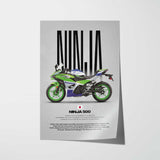 Ninja 500 Motorcycle Poster