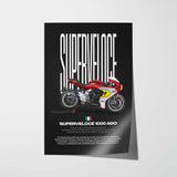 Superveloce 1000 Ago Motorcycle Poster