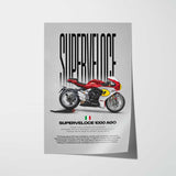 Superveloce 1000 Ago Motorcycle Poster