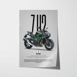 Z H2 Motorcycle Poster