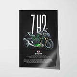 2023 Z H2 SE Motorcycle Poster