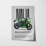 2024 Ninja ZX-4RR KRT Edition Motorcycle Poster