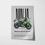 2025 Ninja ZX-4RR KRT Edition Motorcycle Poster