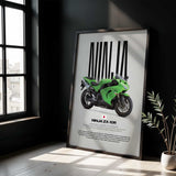 2006-2007 Ninja ZX-10R Motorcycle Poster