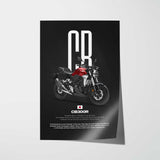 2018 CB300R Motorcycle Poster