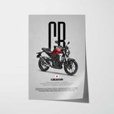 2018 CB300R Motorcycle Poster