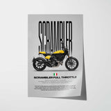 2019 Scrambler Full Throttle Motorcycle Poster