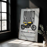 2019 Scrambler Full Throttle Motorcycle Poster