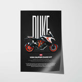 2019 1290 Super Duke GT Motorcycle Poster