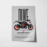 2019 1290 Super Duke GT Motorcycle Poster